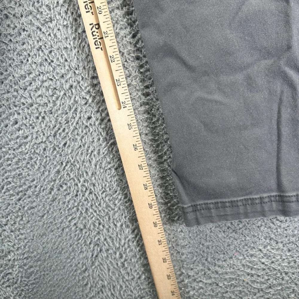 G.H. Bass Pant Mens 42x30 Gray Cotton Straight‎ Baggy Stretch Utility Workwear
